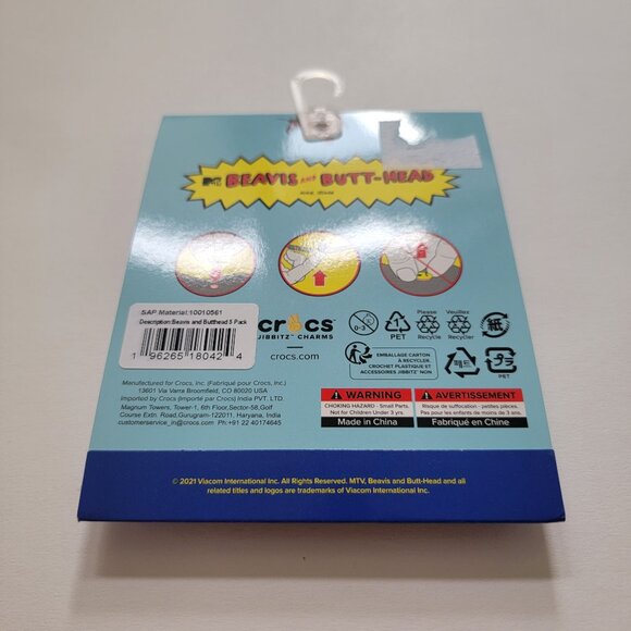 CROCS charms Beavis and Butthead 5-Pack Jibbitz shoe charms /Nickelodeon - new - Picture 6 of 8